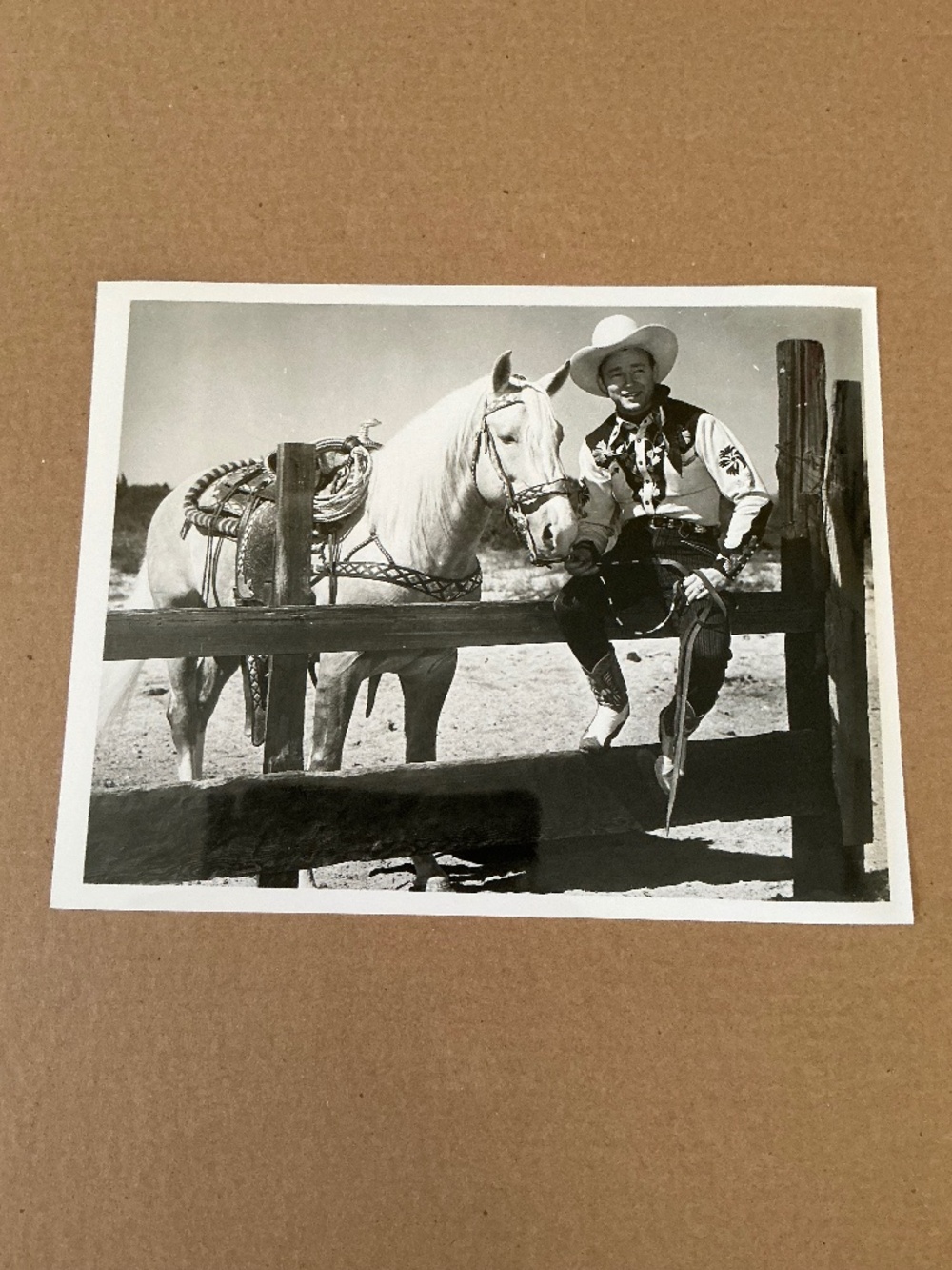 Vintage Roy Rogers Trigger Glossy 8x10 Photo Reprint